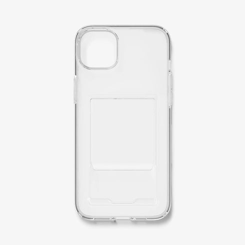 ACS04832 - iPhone 14 Pro Max Case Crystal Slot in crystal clear showing the back with card in slot